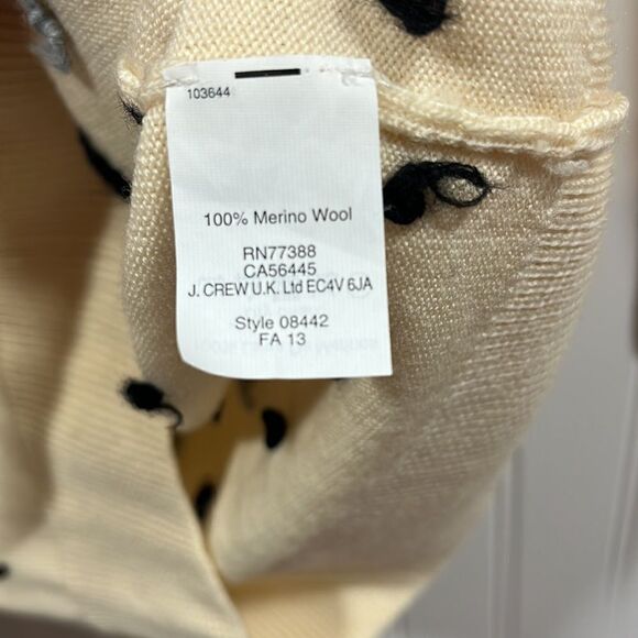 J.Crew cream wool quarter sleeve sweater - Picture 3 of 4